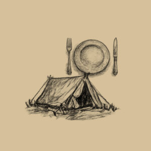 Overnachting in eigen tent met catering